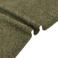 Boucle Interfaced Upholstery Remnant  - Olive