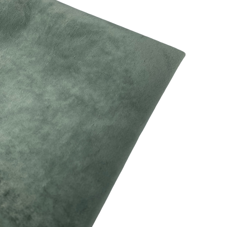 Crushed Velvet Upholstery - Designer Remnant - Sage