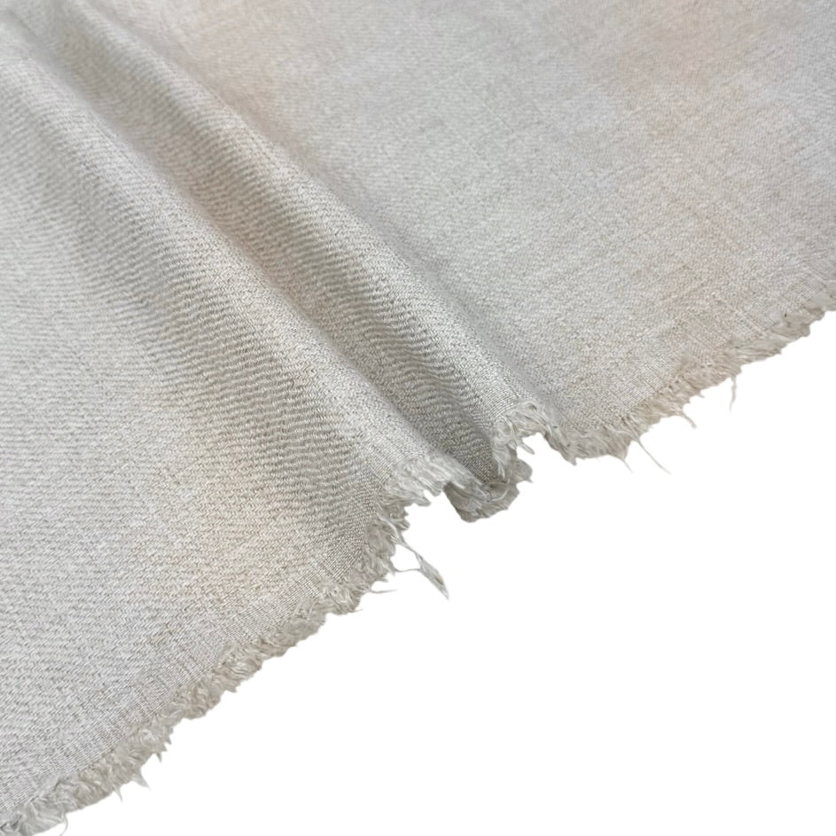 Chenille Upholstery Remnant - Ivory
