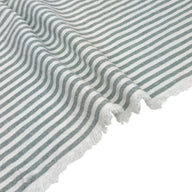 Striped Organic Cotton - Green/White