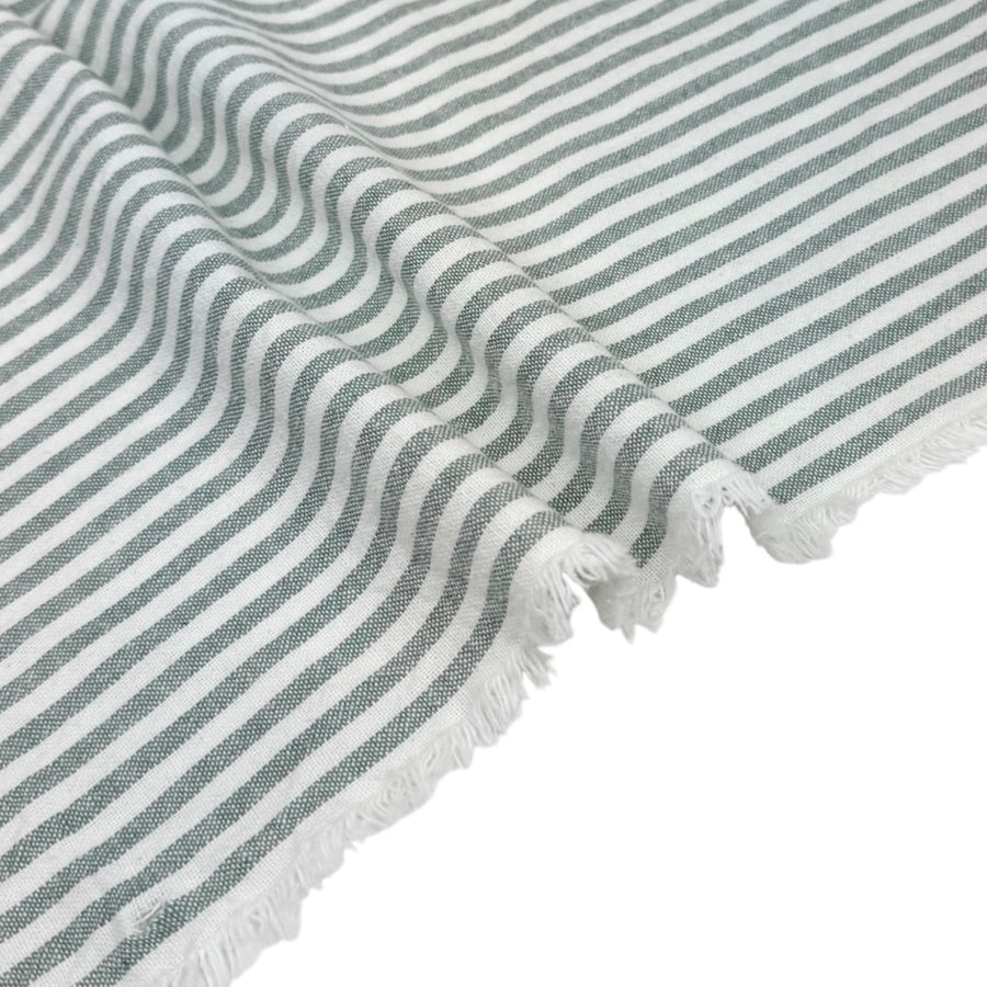 Striped Organic Cotton - Green/White