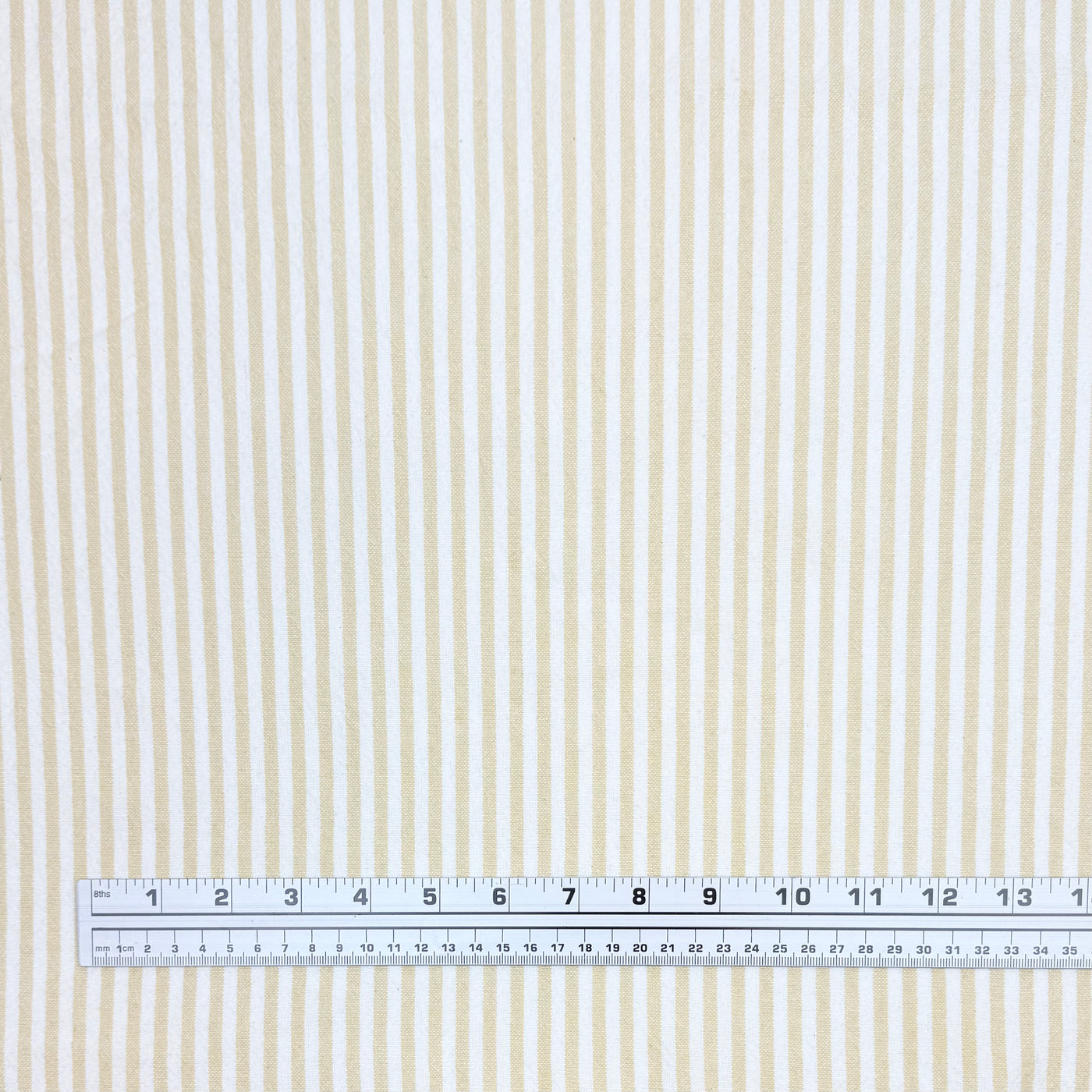 Striped Organic Cotton - Yellow/White