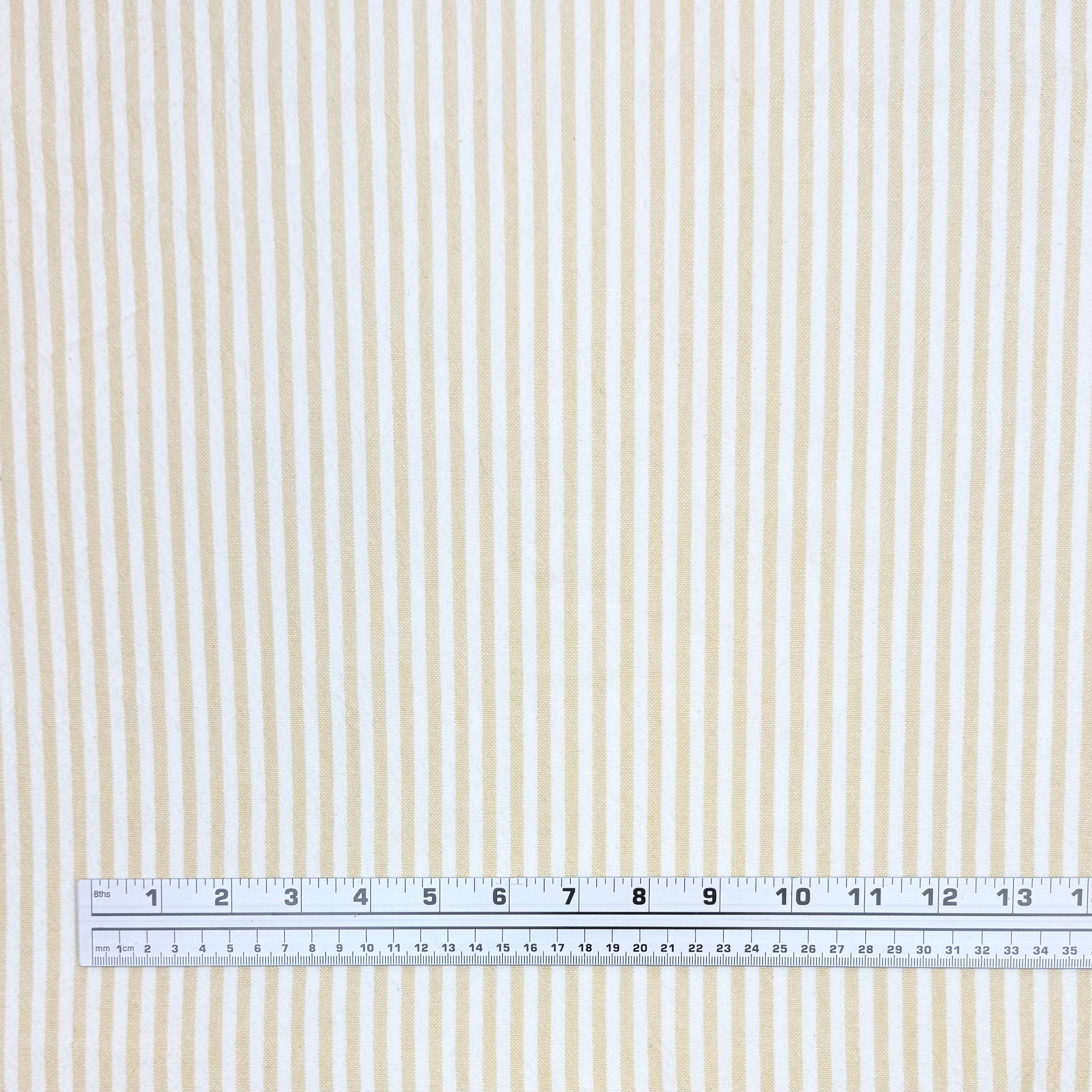 Striped Organic Cotton - Yellow/White