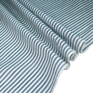 Striped Woven Cotton Blend - White/Green