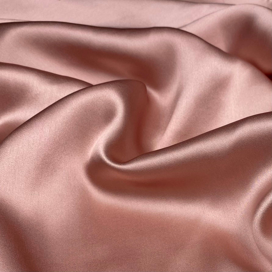 Mulberry Silk Charmeuse Satin - Dusty Pink