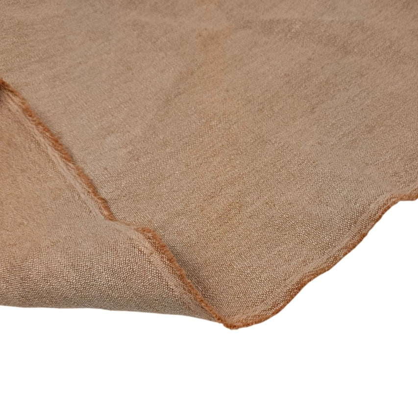 Linen Upholstery Remnant - Peach