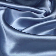 Mulberry Silk Charmeuse Satin - Copen Blue