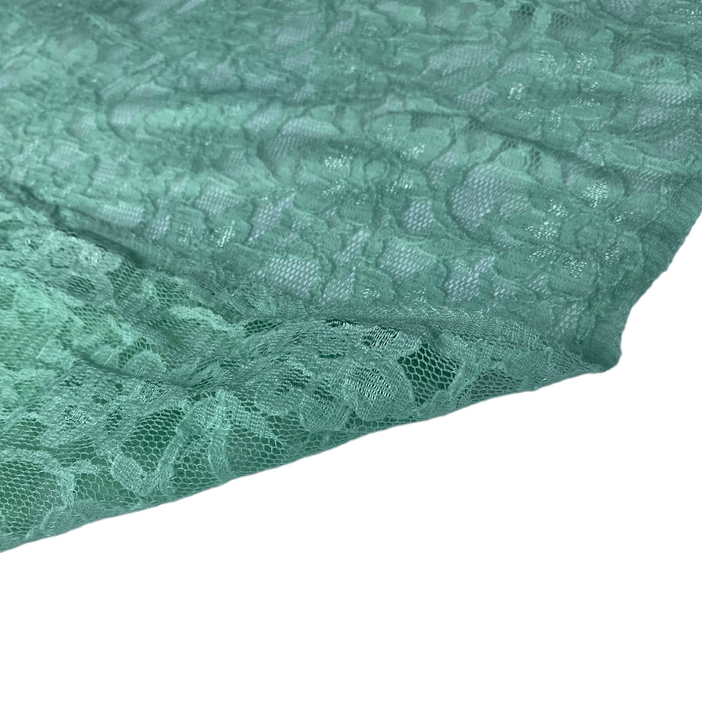 Floral Corded Lace - Mint