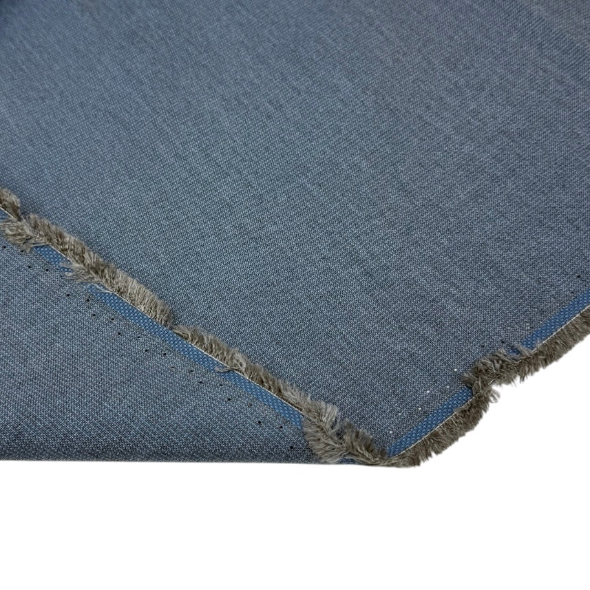 Woven Upholstery Remnant - Blue/Grey