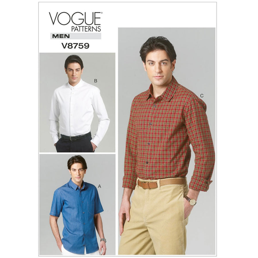 Vogue Men V8759 - Shirt Sewing Pattern