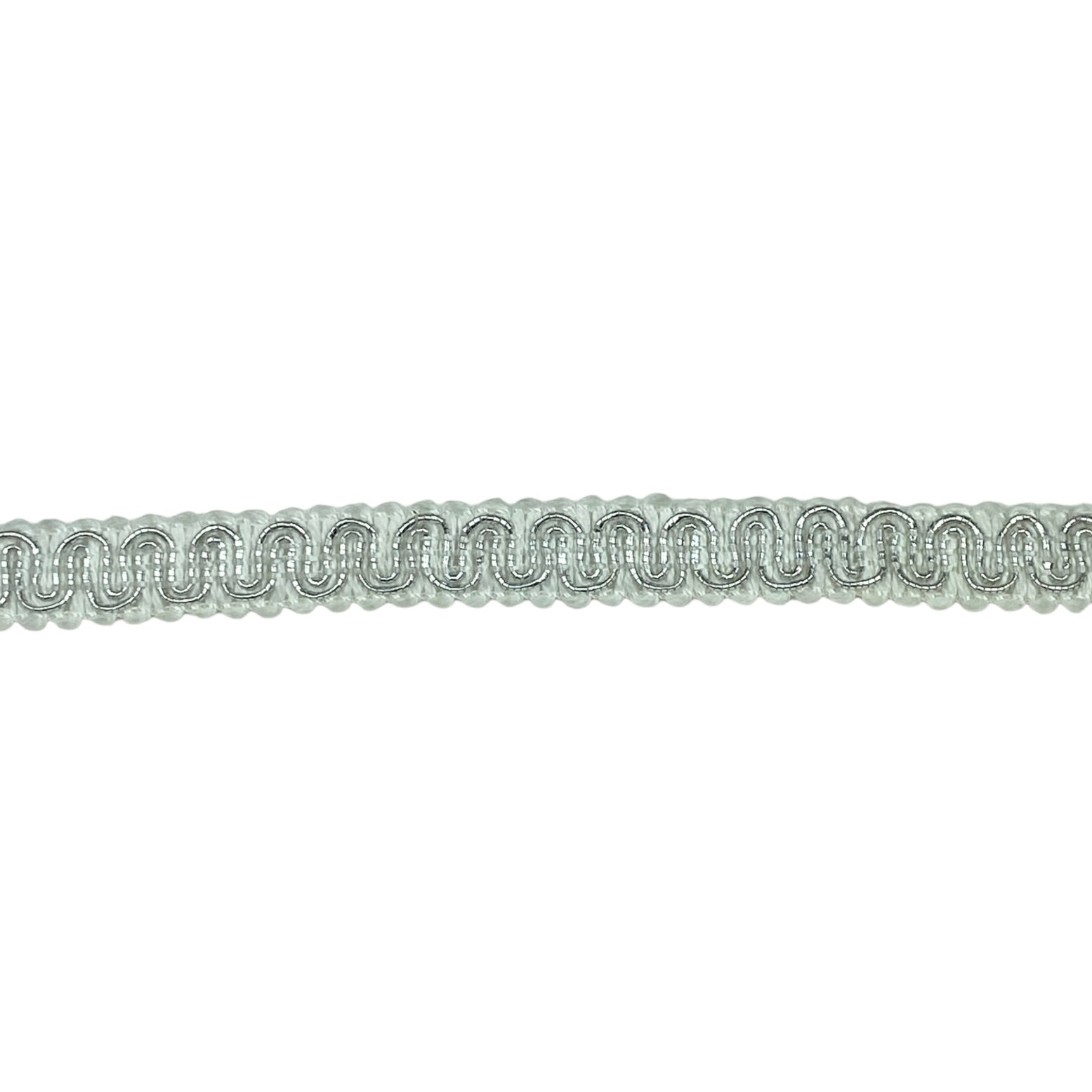 Gimp Trim - White/Silver · King Textiles