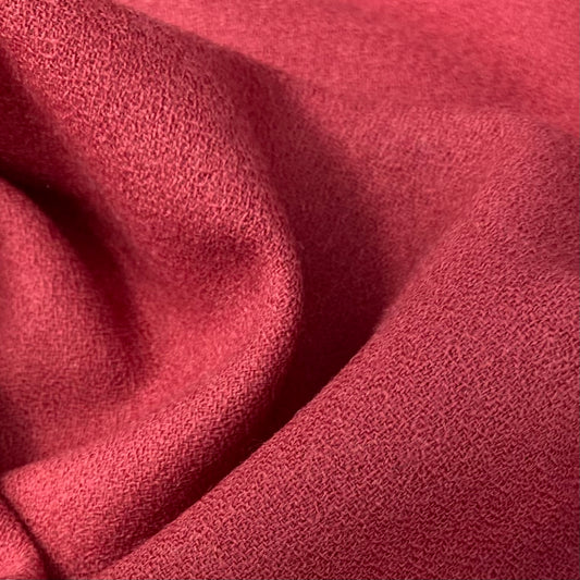 Wool Crepe - Remnant - Red