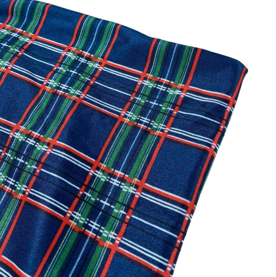 Printed Plaid - Blue/Red/Green