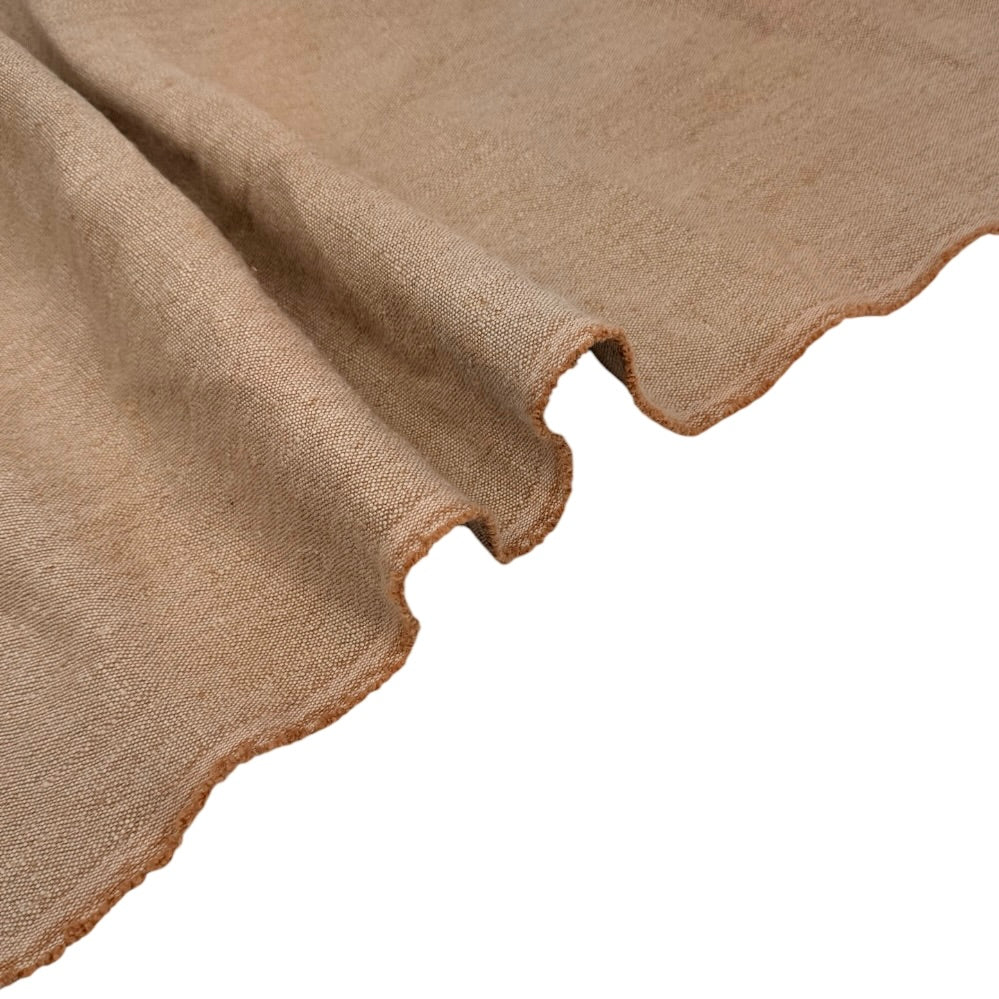 Linen Upholstery Remnant - Peach