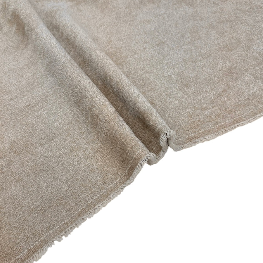 Chenille Upholstery Remnant - Sand