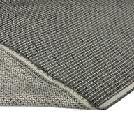 Cotton Striped Upholstery Remnant - Grey/White