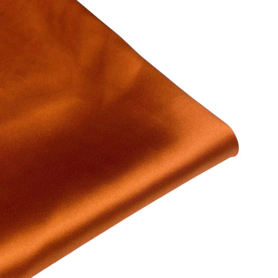 Mulberry Silk Charmeuse Satin - Tangerine