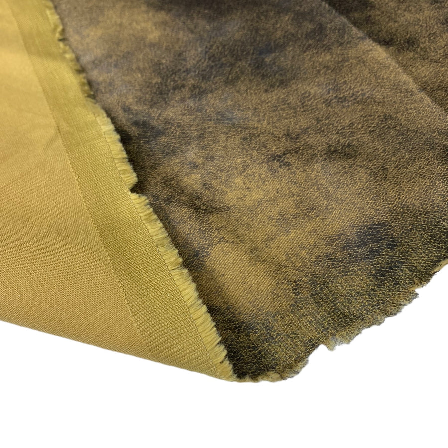 Distressed Coated Stretch Twill Canvas - Burlywood