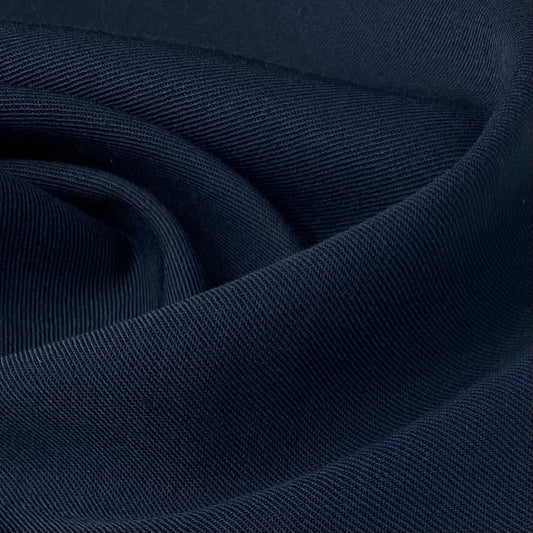 Wool Twill Suiting - Remnant - Navy