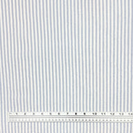 Striped Organic Cotton - Powder Blue/White