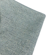 Chenille Woven Upholstery Remnant  - Blue/White