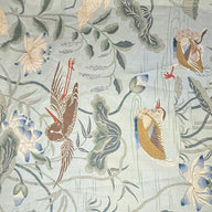 Lotus Garden Printed Linen - Schumacher
