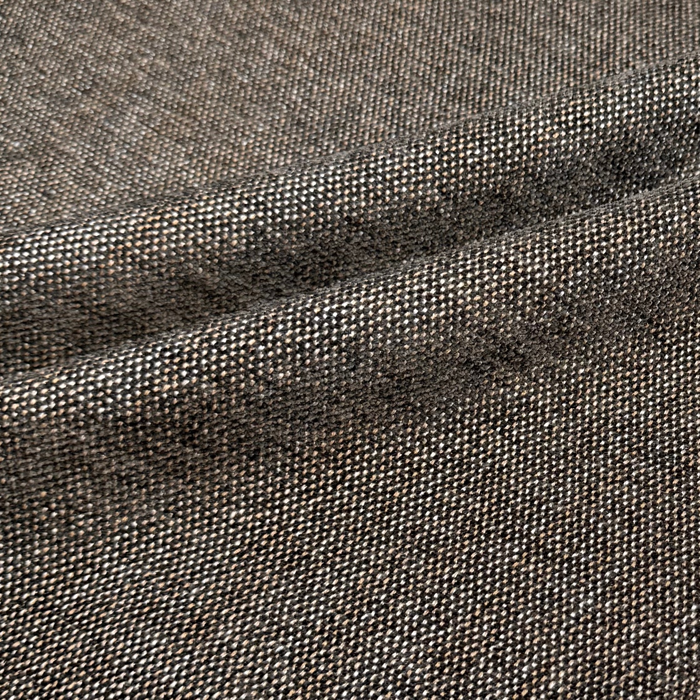 Chenille Upholstery Remnant - Grey/Gold/Ivory