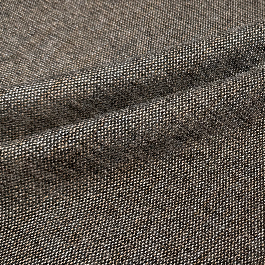 Chenille Upholstery Remnant - Grey/Gold/Ivory
