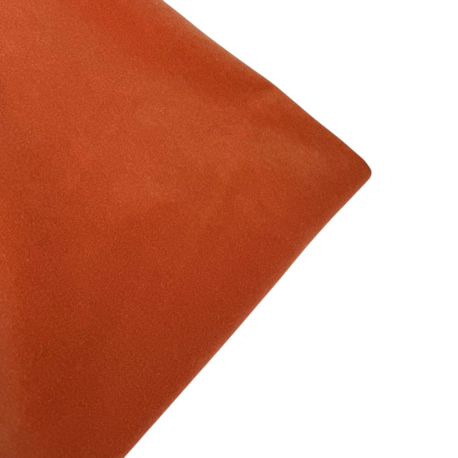 Cotton Velvet Upholstery Remnant - Orange