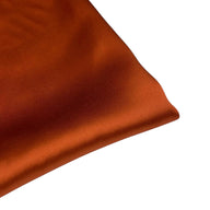 Mulberry Silk Charmeuse Satin - Deep Orange