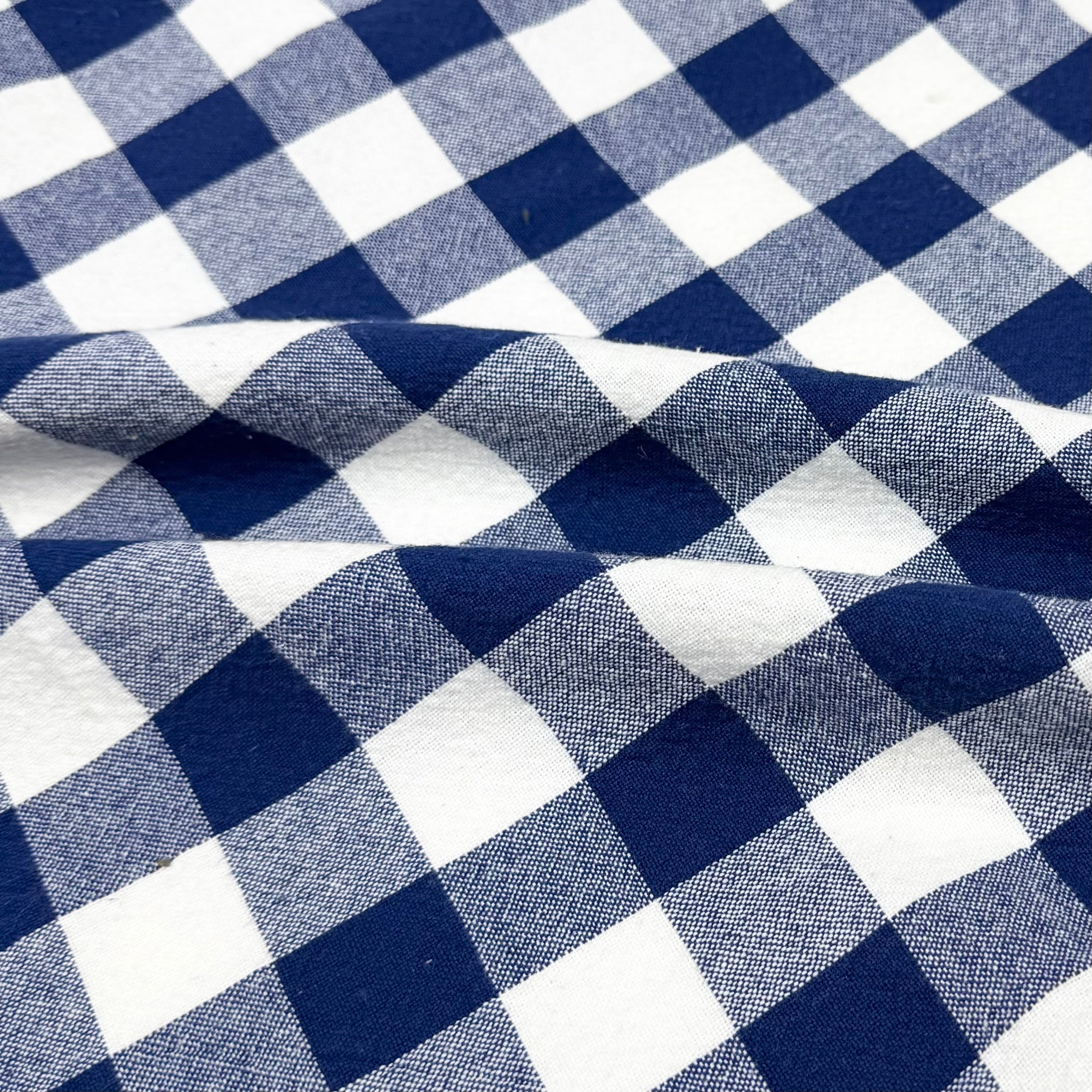 Checkered Organic Cotton - Blue/White