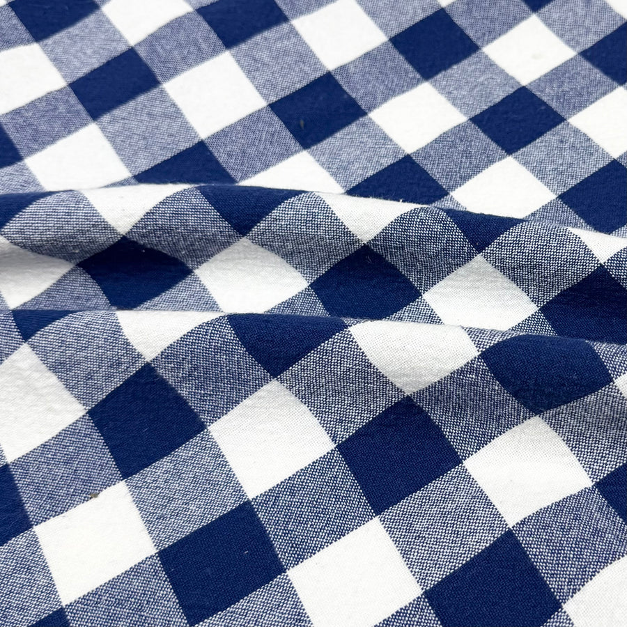 Checkered Organic Cotton - Blue/White