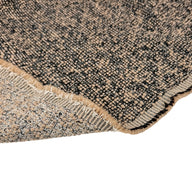 Boucle Upholstery Remnant  - Beige/Navy/White