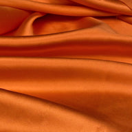 Mulberry Silk Charmeuse Satin - Tangerine