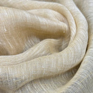 Linen Gauze - Brown/White