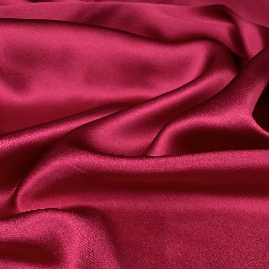 Mulberry Silk Charmeuse Satin - Fuchsia