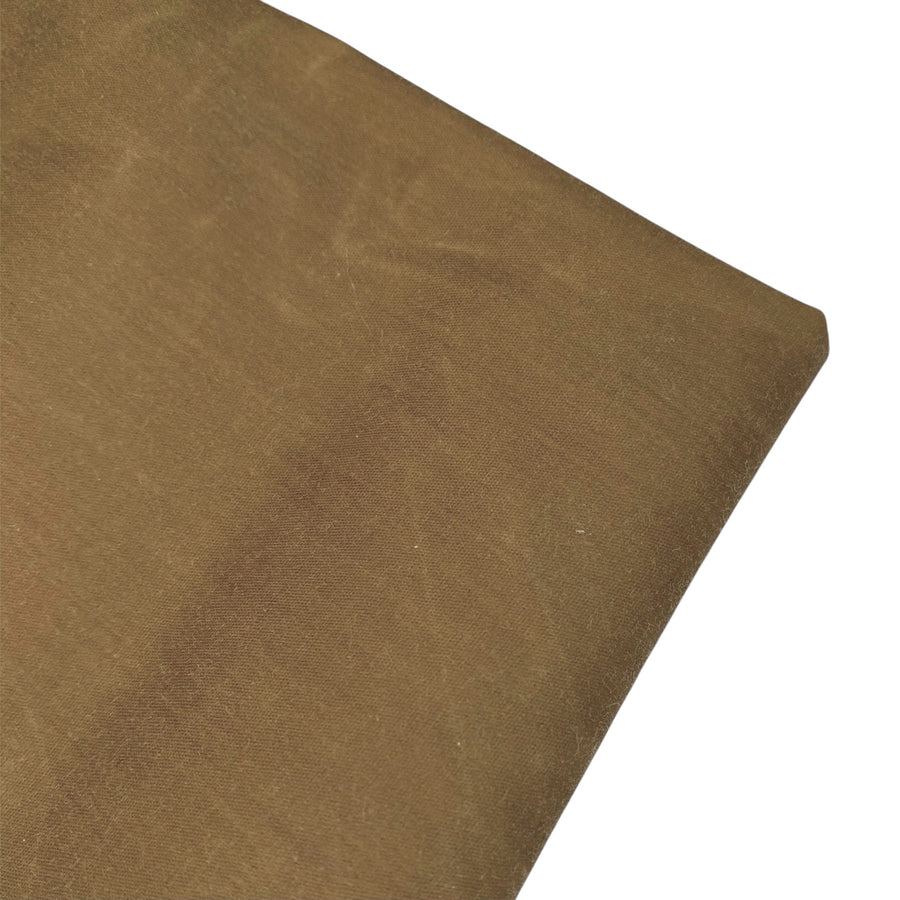 Waxed Cotton Canvas 6oz - Khaki - Remnant