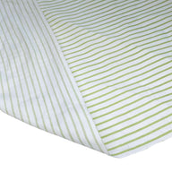 Striped Printed Cotton - White/Green