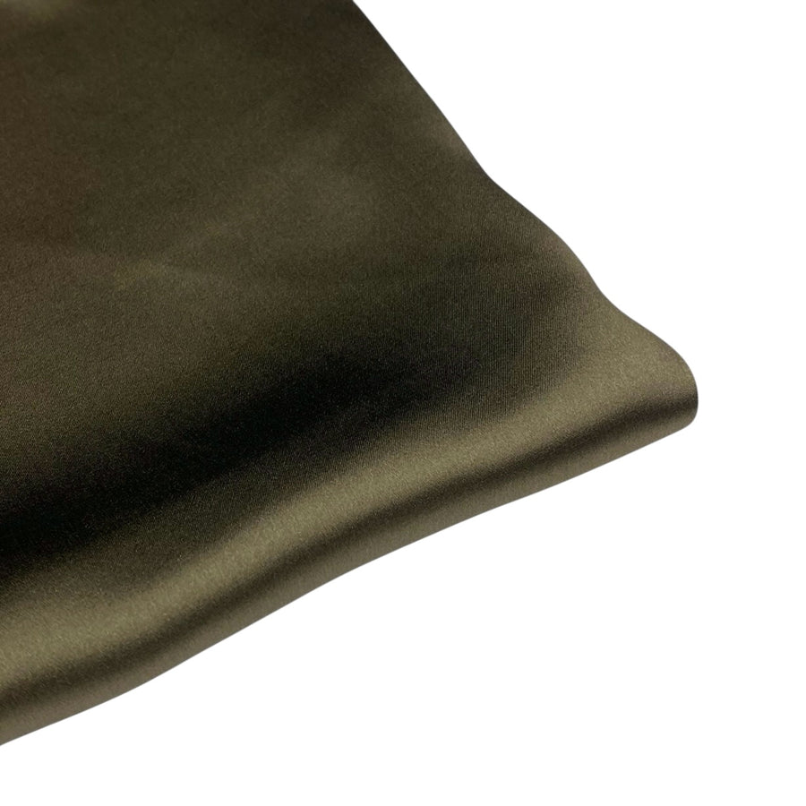 Mulberry Silk Charmeuse Satin - Bronze Olive