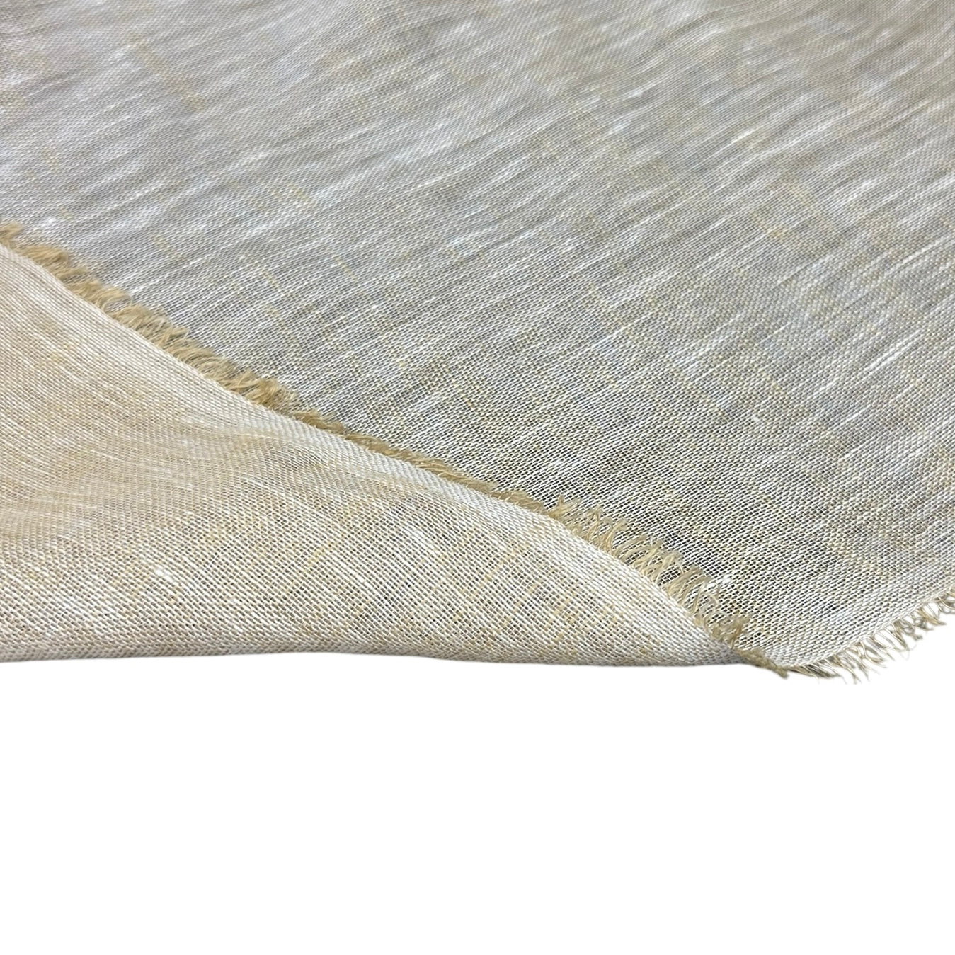 Linen Gauze - Brown/White