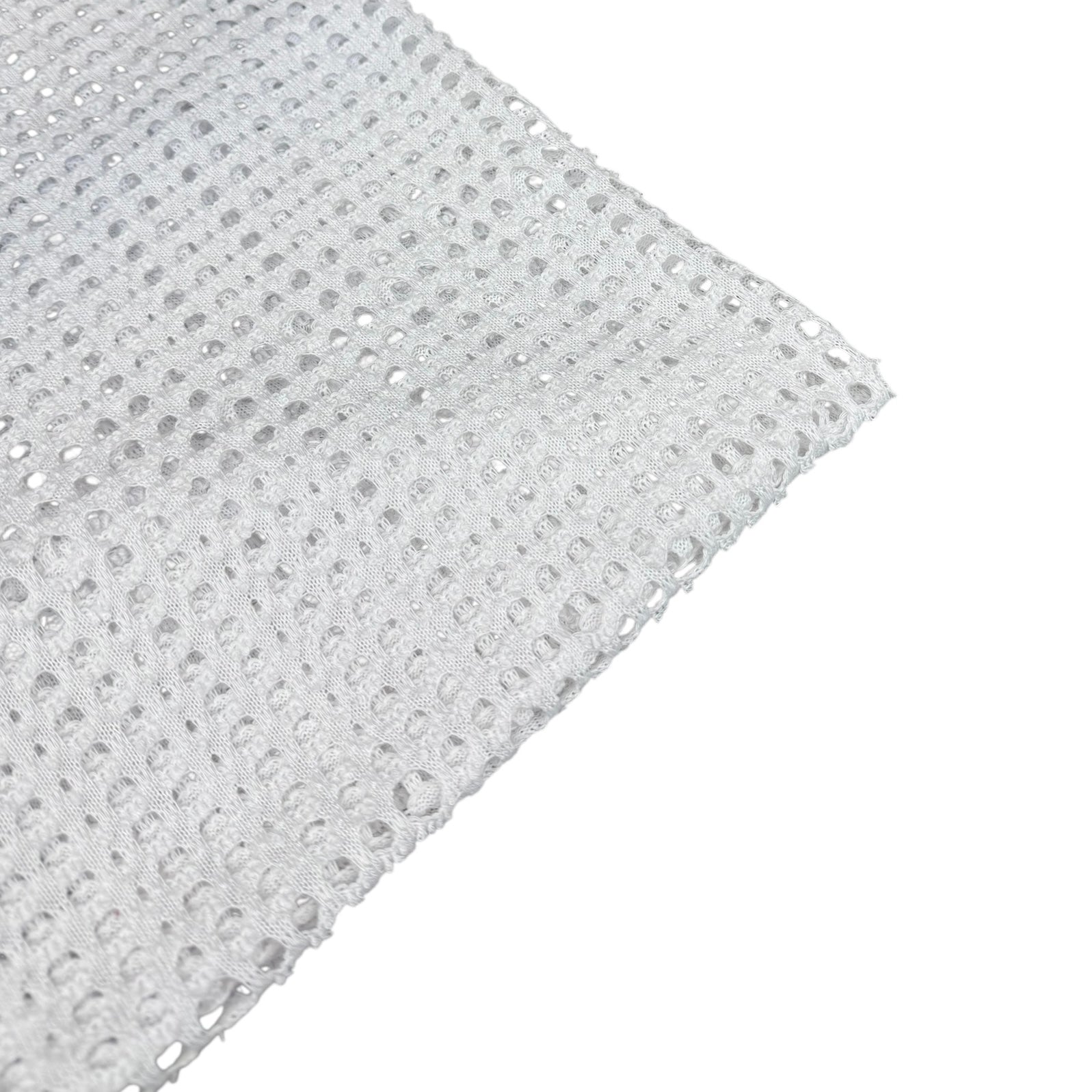 Polyester Eyelet Knit - White