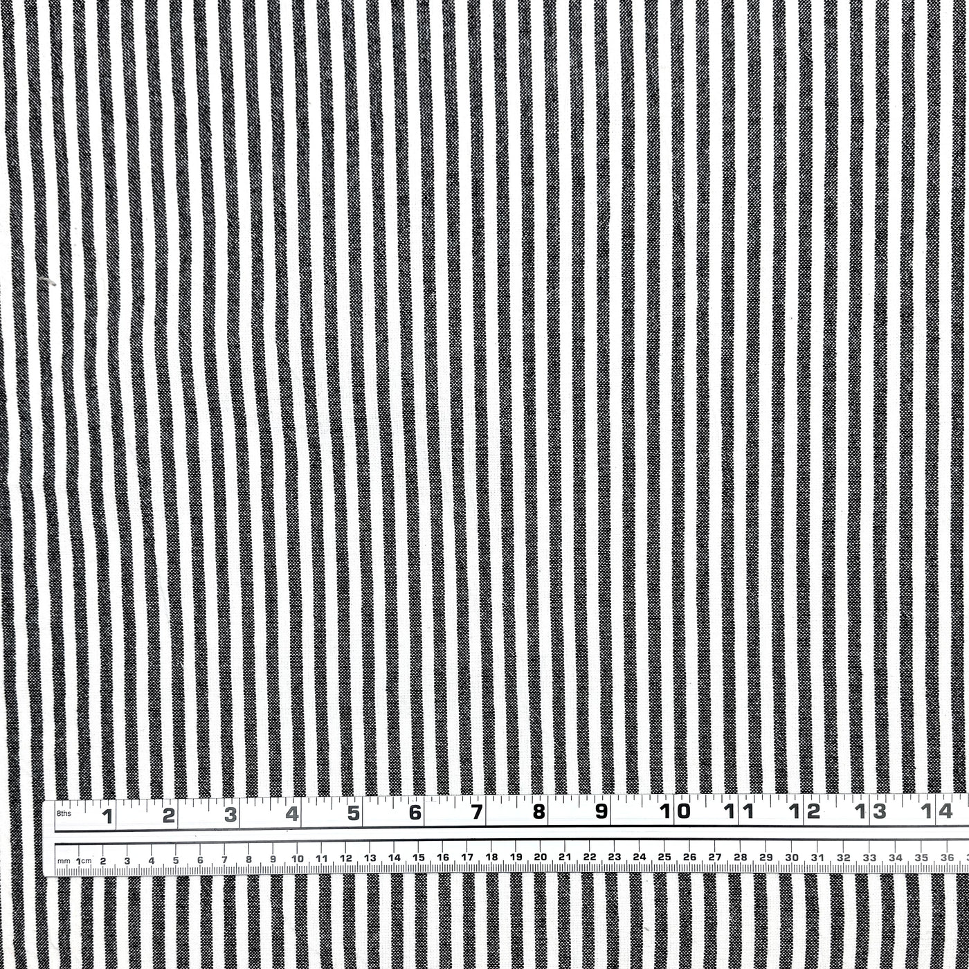 Striped Organic Cotton - Black/White
