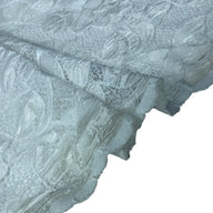 Floral Corded Lace - White