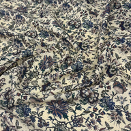 Floral Liberty Tana Lawn Cotton Beige/Navy/Green/Burgundy