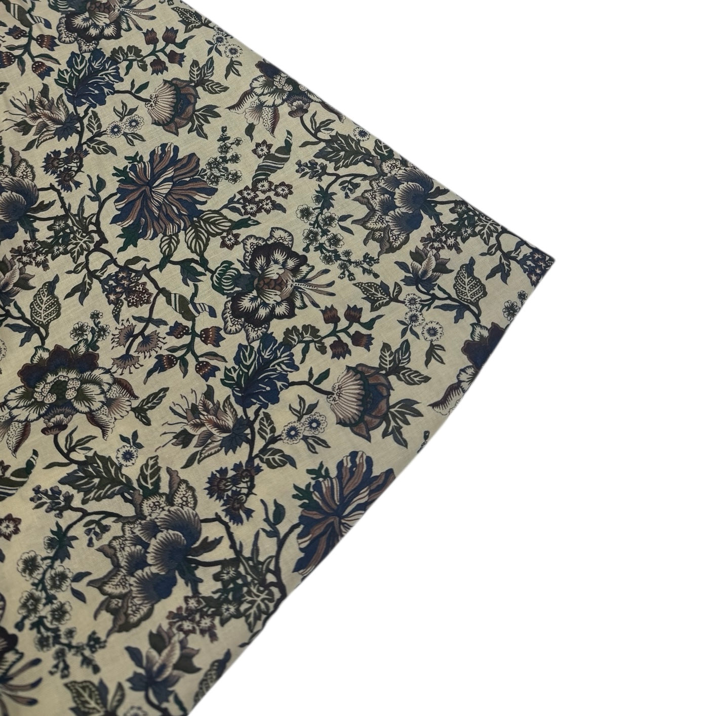 Floral Liberty Tana Lawn Cotton Beige/Navy/Green/Burgundy