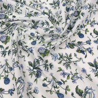 Floral Liberty Tana Lawn Cotton White/Blue/Green