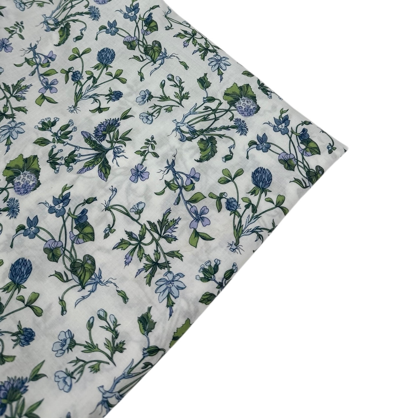 Floral Liberty Tana Lawn Cotton White/Blue/Green