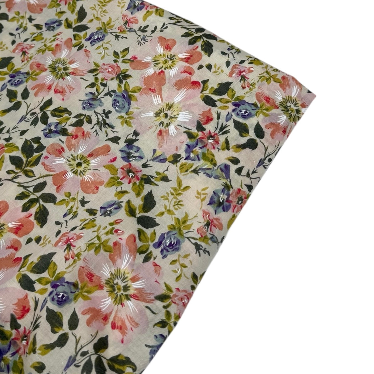 Floral Viyella Cotton Lawn Pink/Blue/Green