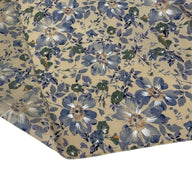 Floral Viyella Cotton Lawn Taupe/Blue/Green
