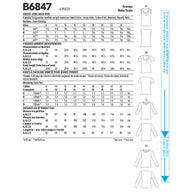 Butterick B6847 Cowl-Neck Tops by Palmer/Pletsch Sewing Pattern